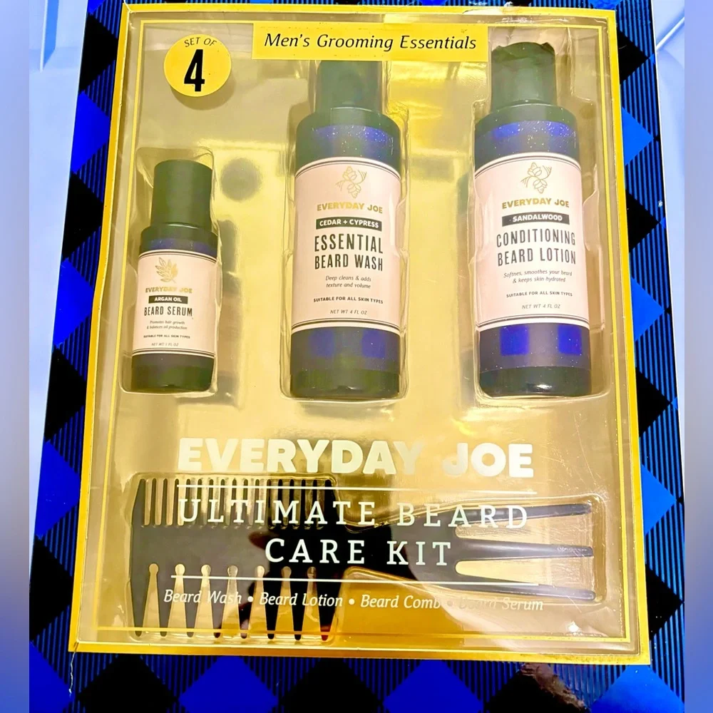 Everyday Joe Beard Care Kit - Blue and Black